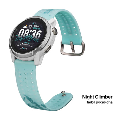 COROS 24mm silikonový remienok – Night Climber – farba počas dňa